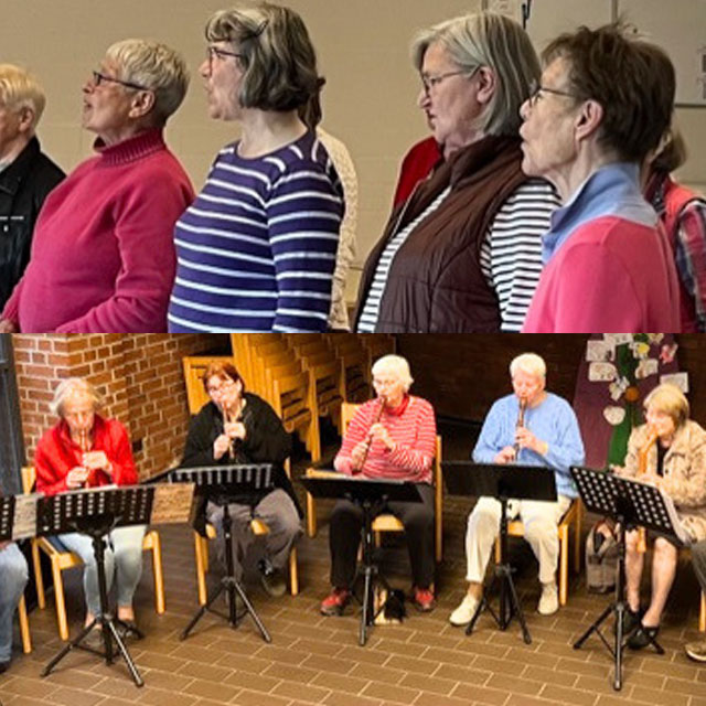 Chor und Blockflötenensemble